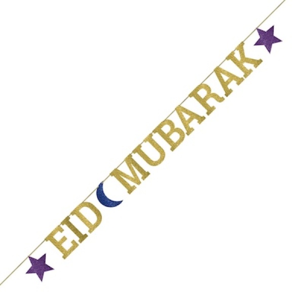 EID MUBARA GLITTER RIBBON