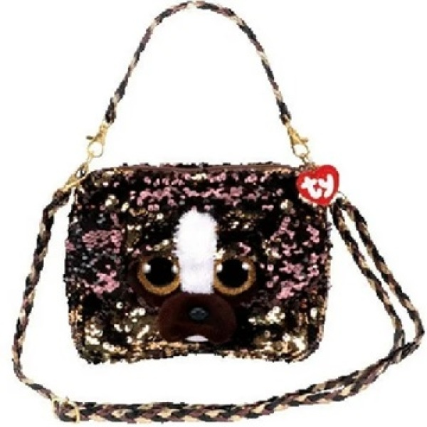 TY FASHION SEQUIN DOG BRUTUS PURSE