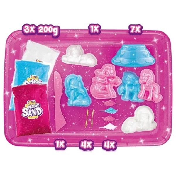 ⁦MAGIC SAND - PLAYSET UNICORN V2⁩ - الصورة ⁦2⁩