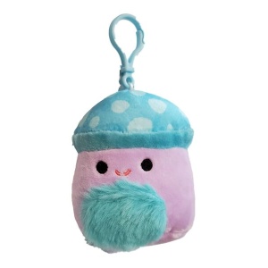 Squishmallows 3.5" Little Plush - Clip-on - Pyle - Purple and Blue Mushroom W/Fuzzy Belly
