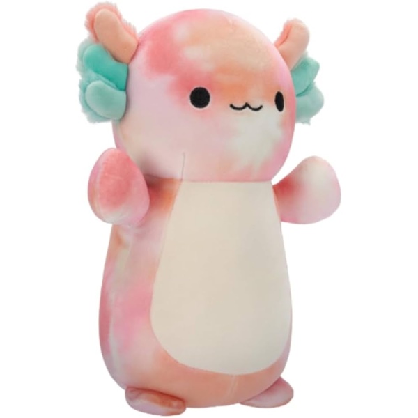 SQK - Large Plush (14" Squishmallows) (Aksel - Peach Tie-Dye Axolotl - HugMees)