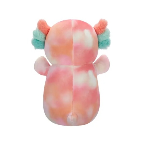 ⁦SQK - Large Plush (14" Squishmallows) (Aksel - Peach Tie-Dye Axolotl - HugMees)⁩ - الصورة ⁦2⁩