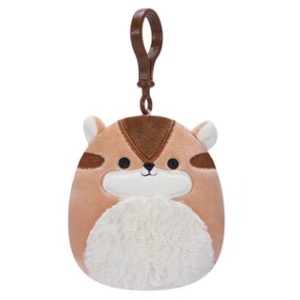 Squishmallows 3.5" Little Plush - Clip-on - Melzie - Brown Chipmunk