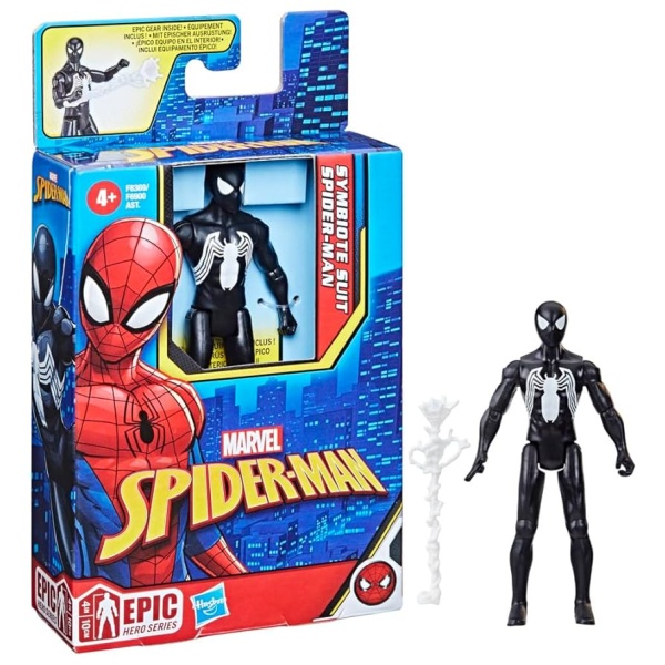 SPD 4IN SYMBIOTE SUIT SPIDERMAN