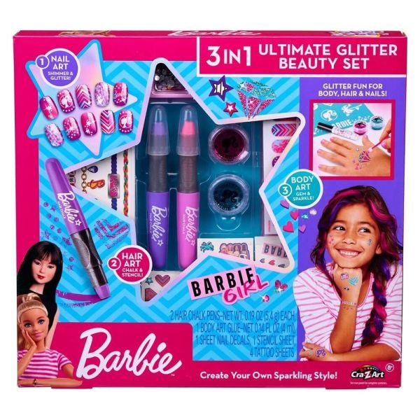 Barbie 3-in-1 Ultimate Glitter Beauty Set