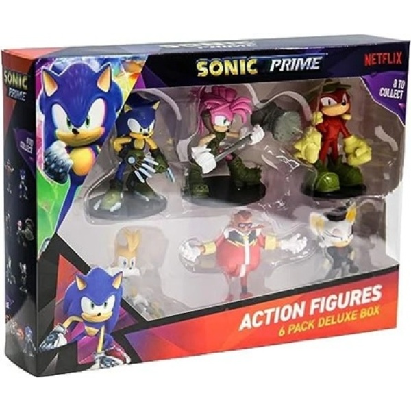 Sonic Articulated Action Figures figure 6 pack deluxe box (S1)