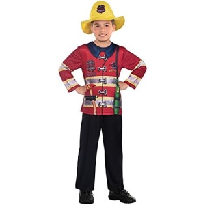 Child Costume Sustainable Fireman Age 6-8 Years