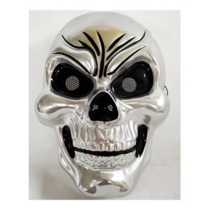 3D Mask Black & Bone Plastic One Size