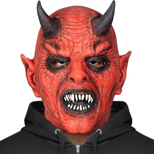 Latex Red Devil Mask