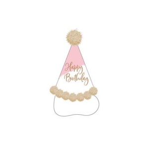 8 Plates Happy Birthday Pastel Round Papier 18 cm