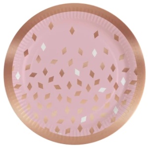 8 Plates Magical Unicorn Round Paper 23 cm