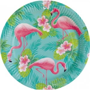 8 Plates Blueberry Round Paper 23cm