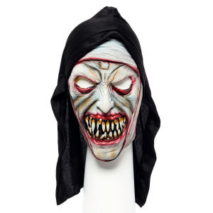 Latex Zombie Nun Mask