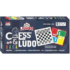 2-IN-1 JUMBO LUDO & CHESS