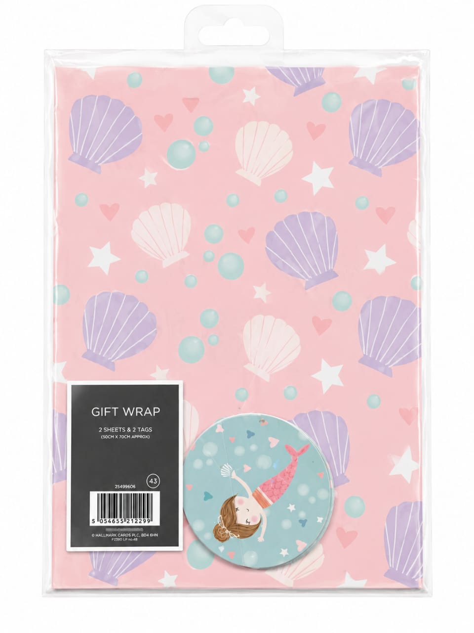 Gift Wrap 2 sheets + 2 tags