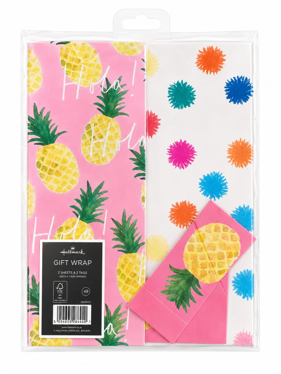 Gift Wrap 2 sheets + 2 tags
